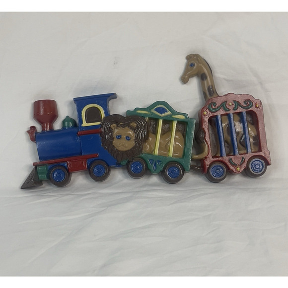 Vintage Burwood Nursery Decor Circus Train Hanging MCMXC1 One Part Only Unique - Picture 1 of 5
